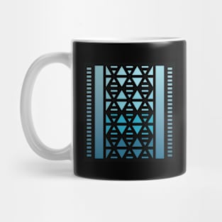 “Dimensional DNA (1)” - V.3 Blue - (Geometric Art) (Dimensions) - Doc Labs Mug